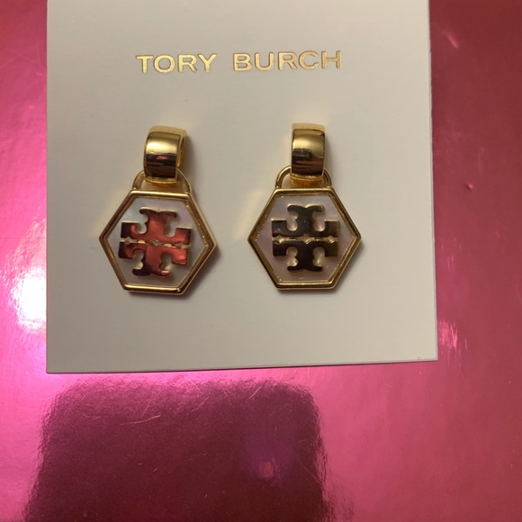 🔥💲DROP🔥💋Tory Burch mother of pearl earrings - Picture 3 of 5
